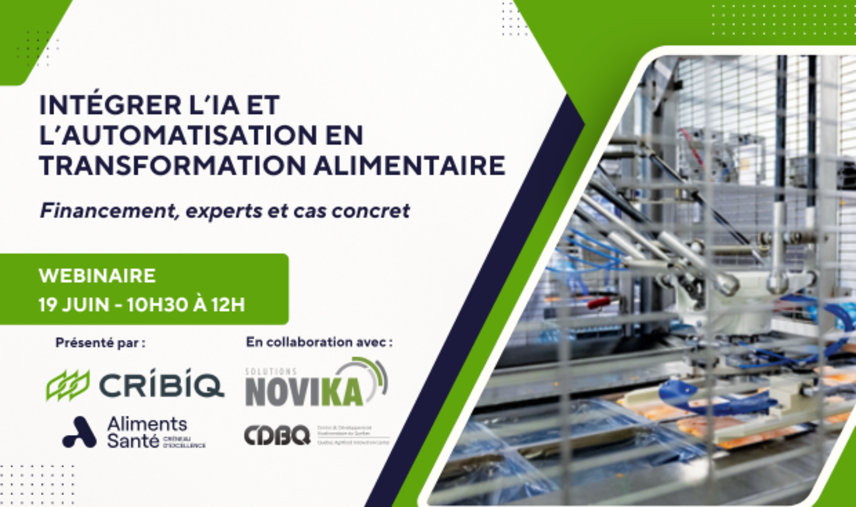 webinar | Integrating AI and automation in food processing: funding, experts and case studies