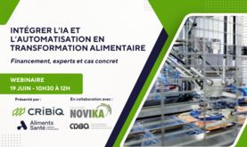 WEBINAIRE | Intégrer l’IA et l’automatisation en transformation alimentaire : financement, experts et cas concret